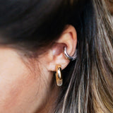 Luki Hoop Earrings - Gold Plated Silver - Medium